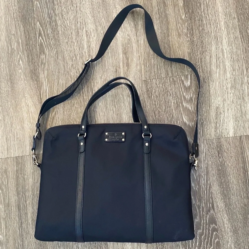 Kate Spade New York Black Gramercy Park Calista Laptop Bag